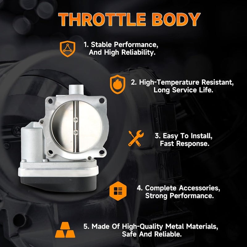 DINGKA 4591847AC Throttle Body Fits for Chrysler 300, Dodge Challenger/Charger, Jeep Commander/Grand Cherokee 2005 2006 2007 2009 2010 2011 2012 5.7 6.1L V8 OHV OE 4591847AA 4591847AB - Image 5